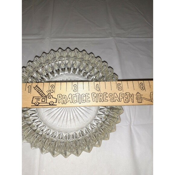 Vintage Clear Glass Ashtray Candy Dish Change Dish Heavy 1980s - Picture 3 of 4